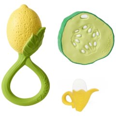 Набор прорезывателей &laquo;Лимон&raquo;, Oli&Carol PACK-NEWBORN- RATTLE-LEMO