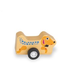 Дерев'яна розвиваюча іграшка для дітей Oops Песик 17006.24, Різнокольоровий