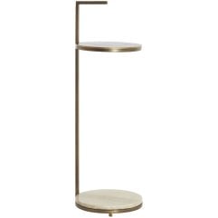 Приставной столик &Oslash;26x76 см LEDA, мрамор, серо-бронзовый Light&Living 8057782
