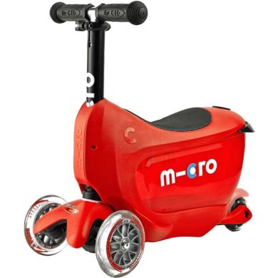Самокат 3 колесный Mini Micro 2go deluxe red MMD018