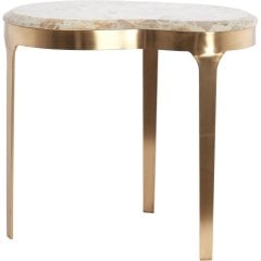 Столик 51x38x48 см GIULIO, мармур, тауп+антична бронза Light&Living 5522933