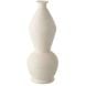 Ваза декоративная BORIS POTTERY белая (23x23x59cм) J-LINE 63007