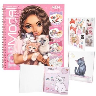 Альбом для декорирования с наклейками TOPModel Kitty Colouring Book 0413038