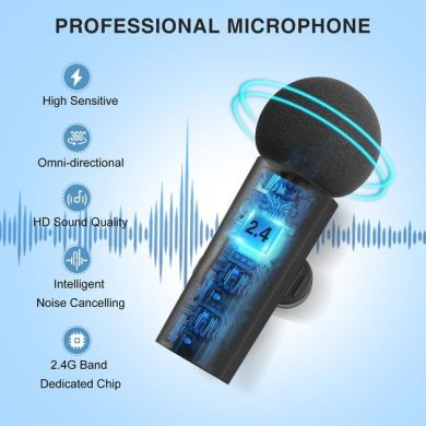 Беспроводной петличный микрофон Fifine M8