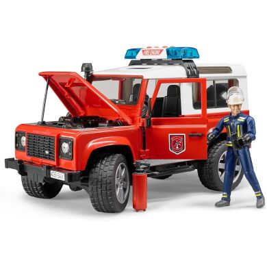 Джип Пожежний Bruder Land Rover Defender 02596
