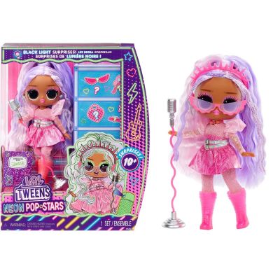 Игровой набор с куклой L.O.L. SURPRISE! серии Tweens Neon Pop КИТТИ К (с аксессуарами) 120667