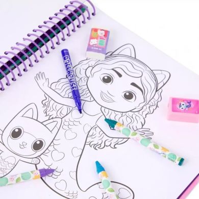 Книжка для раскраски, детская GABBY'S DOLLHOUSE Активити GD24356