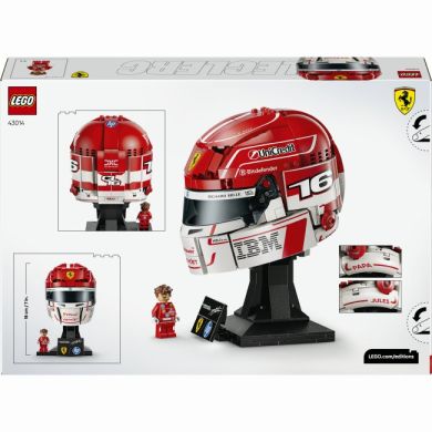 Конструктор Шлем Шарля Леклера из команды Scuderia Ferrari HP Lego Editions 43014