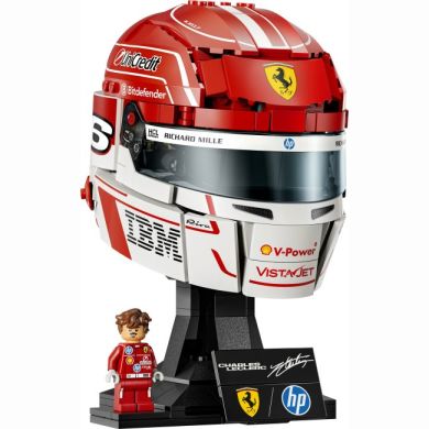 Конструктор Шлем Шарля Леклера из команды Scuderia Ferrari HP Lego Editions 43014