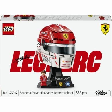 Конструктор Шлем Шарля Леклера из команды Scuderia Ferrari HP Lego Editions 43014