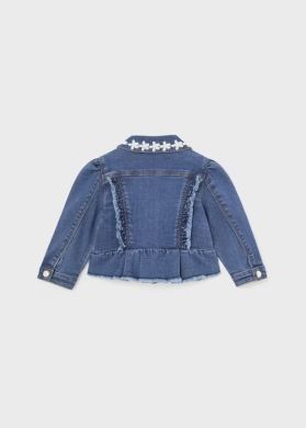 Куртка для дівчинки джинсова 4J, р.80 Синій Mayoral 1434