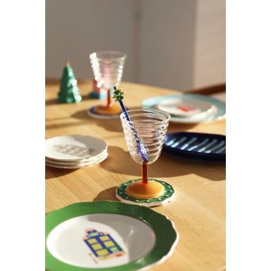 Ложки новорічні скляні, набір із 2 шт, 12,5 см, & Klevering 2174-08