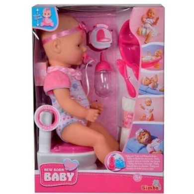 Ляльковий набір Simba Пупс New Born Baby і вбиральня з аксесуарами 5032483