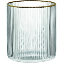 Набор 2 стаканов для воды 320мл, стекло, с золотым ободком Easy life POZZI MILANO 1431OO-