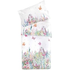 Набор белья BUTTERFLY (наволочка 40*60, пододеяльник 80*120, простыня на резинке 60*130), B400 TRUDI 23578/B400