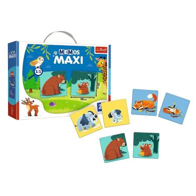 Настольная игра Мемос MAXI Родители и дети животных Trefl 02268