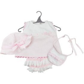 Одежда розовое платье Doll Factory Preemie 08150