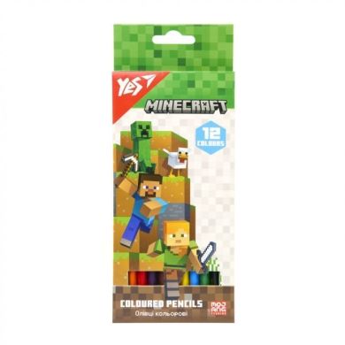 Олівці кольорові Yes 6 кольорів Minecraft 290758