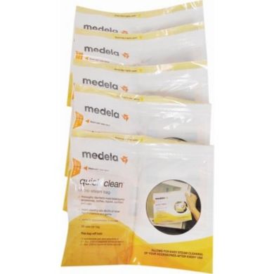 Пакети Medela Quick Clean Microwave Bags для парової стерилізації в мікрохвильовій печі 5 шт 008.0065