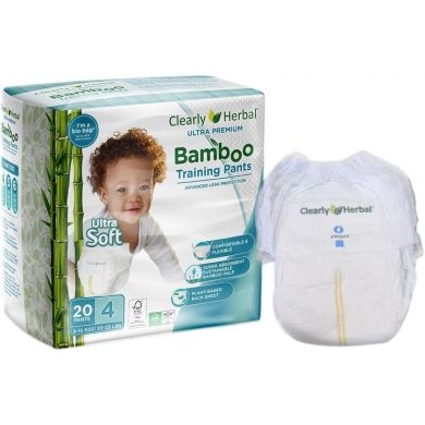 Подгузники-трусики Clealry Herbal Bamboo, размер 4 (9-15 кг), 20 шт. 812898015925, M