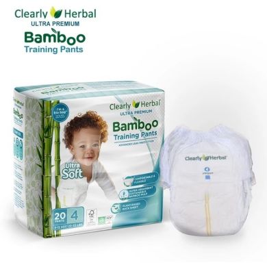 Подгузники-трусики Clealry Herbal Bamboo, размер 4 (9-15 кг), 20 шт. 812898015925, M