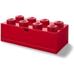 Восьмиточковий червоний контейнер висувна шухлядка Х8 Lego 40211730