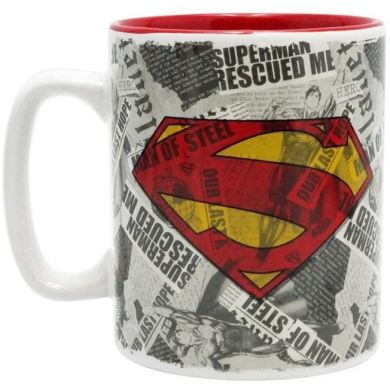Подарунковий набір DC COMICS Superman чашка 460мл, брелок та піни ABYPCK074