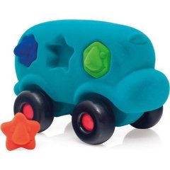 Развивающая игрушка из каучуковой пены Rubbabu (Рубабу) Автобус бирюзовый 23273, Бирюзовый