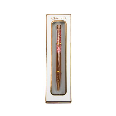 Ручка шариковая с глиттером Chicardi Rose Gold в подарочной упаковке A002478