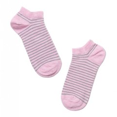 Шкарпетки жіночі бавовняні CE ACTIVE короткі, люрекс 17С-61СП, р.23, 121 світло-рожевий Conte 17С-61СП