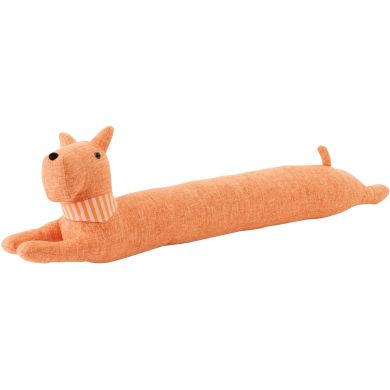 Держатель дверей DOG+SCARF длинный оранжевый (90x12,5x24cм) J-LINE 64766