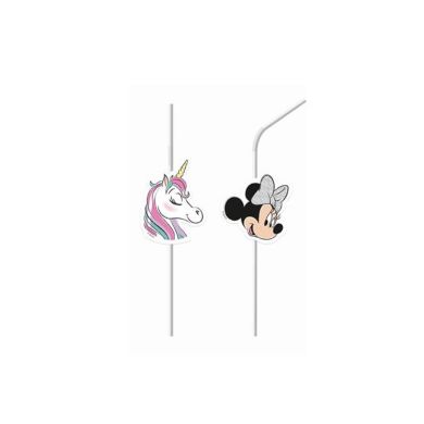 Трубочки для напитков Procos Medallion Minnie Mouse 6 шт 90341