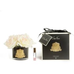 Аромат для помещений 5 Роз Pink Blush в прозрачном стакане, Black Glass Cote noire GMRB62