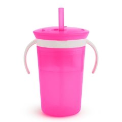 Чашка-контейнер Munchkin Snack and Sip рожева 10867.02, Рожевий