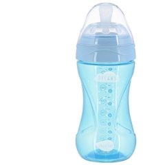 Детская Антиколиковая бутылочка Nuvita Mimic Cool 250 мл голубая NV6032SKY