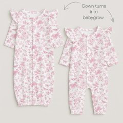 Детский комбинезон-трансформер с рюшами для девочек My Little Pie Chloe Pink 1/3 месяцев (56-62) TR002, 1/3 місяців (56-62), 56