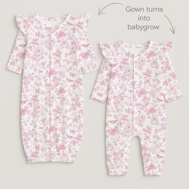 Детский комбинезон-трансформер с рюшами для девочек My Little Pie Chloe Pink 1/3 месяцев (56-62) TR002, 1/3 місяців (56-62), 56