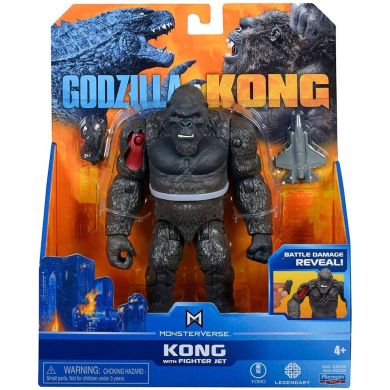 Фигурка Godzilla vs. Kong Конг с истребителем 15 см 35304
