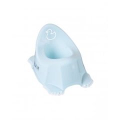 Горшок Утенок с противоскользящей резиной и музыкой Голубой TEGA BABY PO-070-129