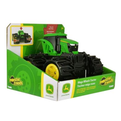 Игрушка Tomy John Deere Monster Treads Мини-трактор с большими колесами 46711, Зелёный