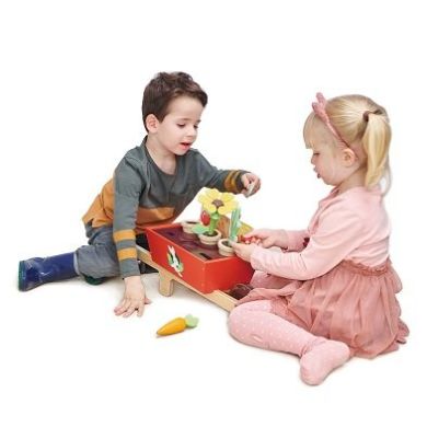 Игрушка из дерева Садовая тачка Tender Leaf Toys TL8357, Разноцветный