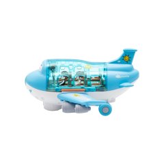 Игрушечный электрический самолет Q со светом, музыкой и вращающимися частями 8811-16