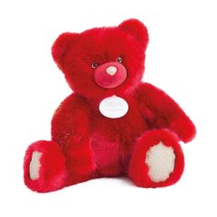 Коллекционный DouDou медведь красный XXL 80см DC3414