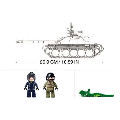 Конструктор M38-B1135 танк, 1:35, 3в1, 604 деталей, фігурки, кор., 48-33-7 см.