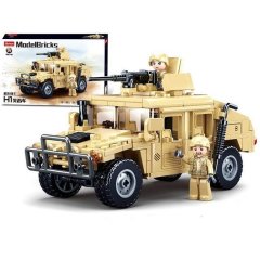 Конструктор SLUBAN M38-B0837 Model Bricks: Штурмовий автомобіль Хамер Н2, 265 деталей M38-B0837