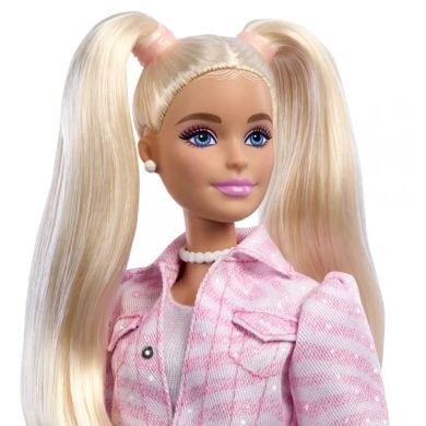 Кукла Barbie Deluxe Style деним-сет в барбикоре JJN69