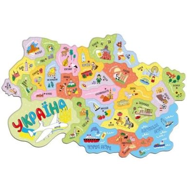 Магнітна мапа України Dodo 6860827