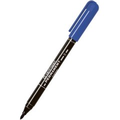 Маркер перманентный 2 мм, конусообразный наконечник, синий, Centropen Permanent 2836/03