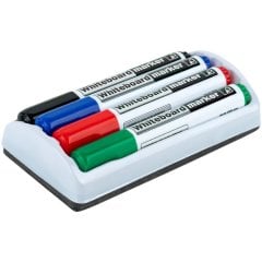 Маркер Whiteboard D2800: 4 маркера и магнитный держатель-губка D2800-80