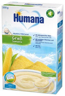 Молочная каша Humana кукурузная 200 г 70350 4031244775610